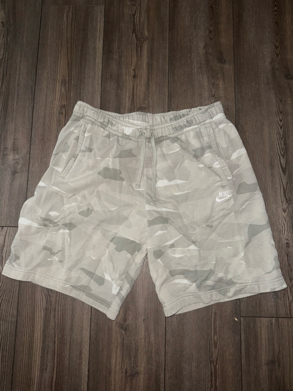 Nike Women’s Gray Camo Athletic Shorts